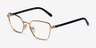 Vogue Eyewear VO4244 Gold MetalEyeglass Frames from EyeBuyDirect, Angle View