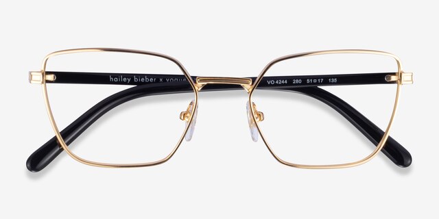 Vogue Eyewear VO4244 Gold MetalEyeglass Frames from EyeBuyDirect, Closed View