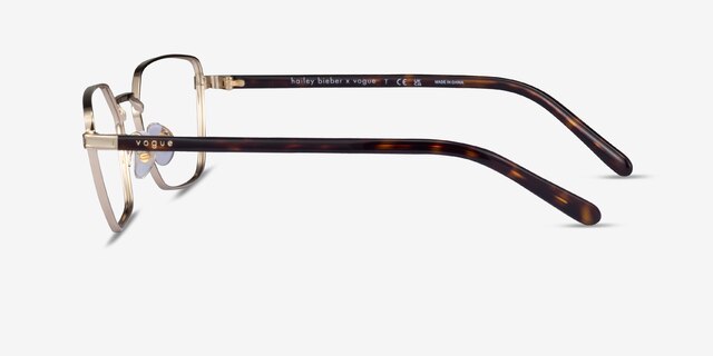 Vogue Eyewear VO4244 Pale Gold MetalEyeglass Frames from EyeBuyDirect, Side View
