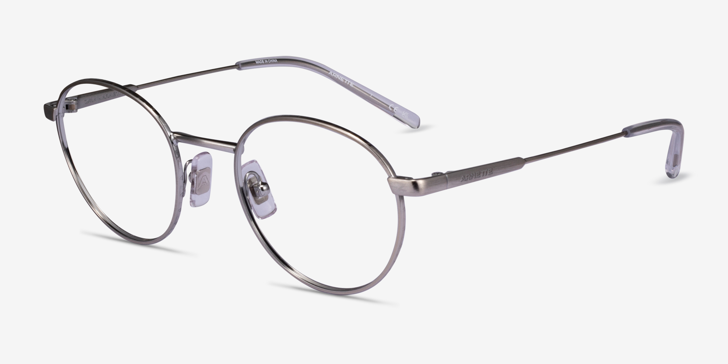 ARNETTE AN6132 The Professional - Round Silver Frame Eyeglasses ...