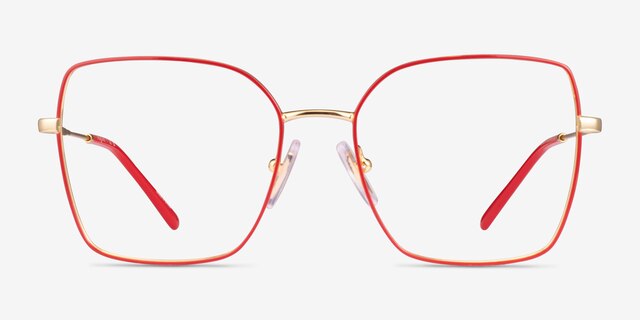 Vogue Eyewear VO4274 Red Gold MetalEyeglass Frames from EyeBuyDirect, Front View