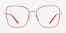 Vogue Eyewear VO4274 Red Gold MetalEyeglass Frames from EyeBuyDirect, Front View