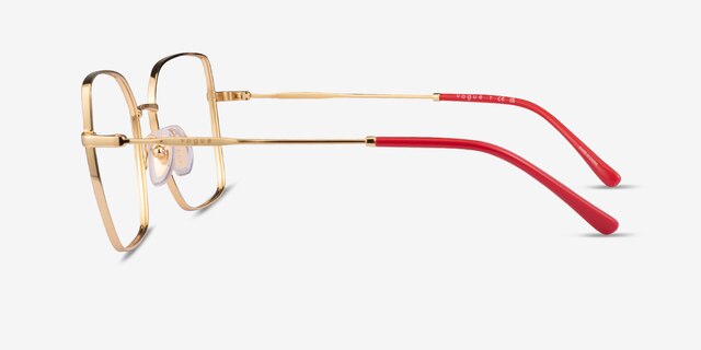 Vogue Eyewear VO4274 Red Gold MetalEyeglass Frames from EyeBuyDirect, Side View