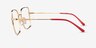 Vogue Eyewear VO4274 Red Gold MetalEyeglass Frames from EyeBuyDirect, Side View
