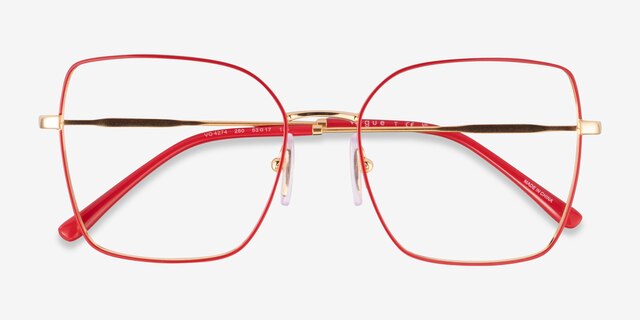 Vogue Eyewear VO4274 Red Gold MetalEyeglass Frames from EyeBuyDirect, Closed View