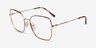 Vogue Eyewear VO4274 Tortoise Pale Gold MetalEyeglass Frames from EyeBuyDirect, Angle View