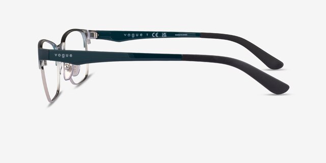 Vogue Eyewear VO3940 Dark Green Silver MetalEyeglass Frames from EyeBuyDirect, Side View