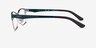 Vogue Eyewear VO3940 Dark Green Silver MetalEyeglass Frames from EyeBuyDirect, Side View