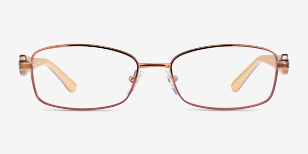 Vogue Eyewear VO3845B Brown Pink Métal Montures de lunettes de vue