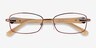 Vogue Eyewear VO3845B Brown Pink MetalEyeglass Frames from EyeBuyDirect, Closed View