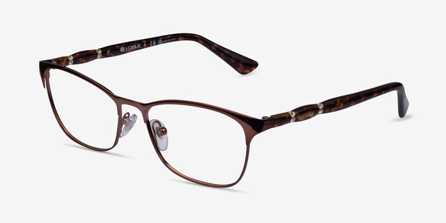 Vogue Eyewear VO3987B Brown MetalEyeglass Frames from EyeBuyDirect, Angle View
