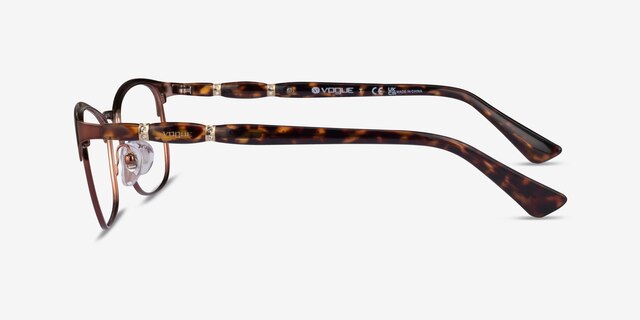 Vogue Eyewear VO3987B Brown MetalEyeglass Frames from EyeBuyDirect, Side View