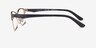 Vogue Eyewear VO3940 Dark Gray MetalEyeglass Frames from EyeBuyDirect, Side View