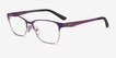 Vogue Eyewear VO3940 Plum Silver MetalEyeglass Frames from EyeBuyDirect, Angle View