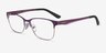 Vogue Eyewear VO3940 Plum Silver MetalEyeglass Frames from EyeBuyDirect, Angle View