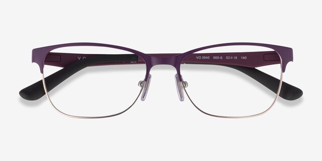 Vogue Eyewear VO3940 Plum Silver MetalEyeglass Frames from EyeBuyDirect, Closed View