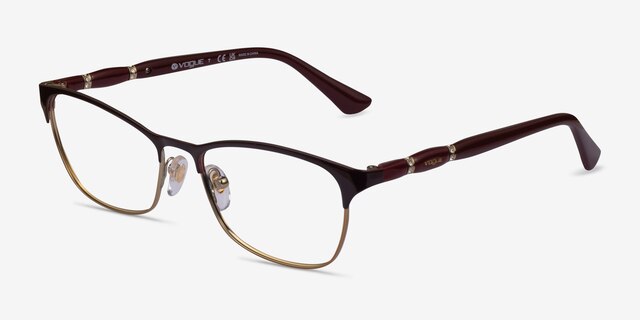 Vogue Eyewear VO3987B Purple MetalEyeglass Frames from EyeBuyDirect, Angle View