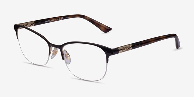 Vogue Eyewear VO4067 Brown MetalEyeglass Frames from EyeBuyDirect, Angle View