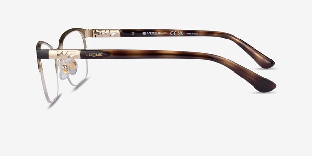 Vogue Eyewear VO4067 Brown MetalEyeglass Frames from EyeBuyDirect, Side View