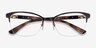Vogue Eyewear VO4067 Brown MetalEyeglass Frames from EyeBuyDirect, Closed View