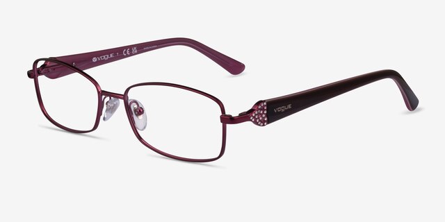 Vogue Eyewear VO3845B Matte Purple MetalEyeglass Frames from EyeBuyDirect, Angle View