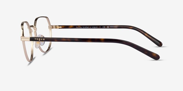 Vogue Eyewear VO4243 Pale Gold MetalEyeglass Frames from EyeBuyDirect, Side View