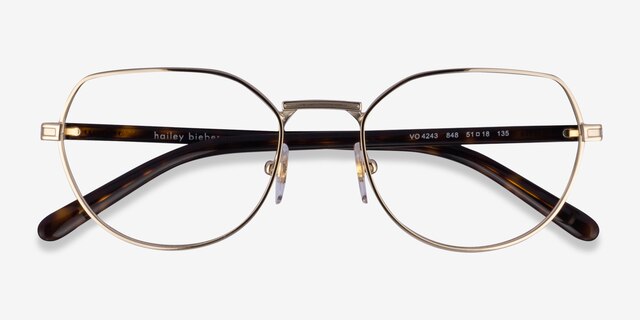 Vogue Eyewear VO4243 Pale Gold MetalEyeglass Frames from EyeBuyDirect, Closed View