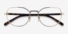 Vogue Eyewear VO4243 Pale Gold MetalEyeglass Frames from EyeBuyDirect, Closed View