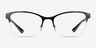 Vogue Eyewear VO4050 Black Silver MetalEyeglass Frames from EyeBuyDirect, Front View