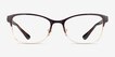 Vogue Eyewear VO4050 Brown Gold MetalEyeglass Frames from EyeBuyDirect, Front View