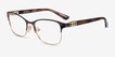 Vogue Eyewear VO4050 Brown Gold MetalEyeglass Frames from EyeBuyDirect, Angle View
