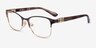 Vogue Eyewear VO4050 Brown Gold MetalEyeglass Frames from EyeBuyDirect, Angle View