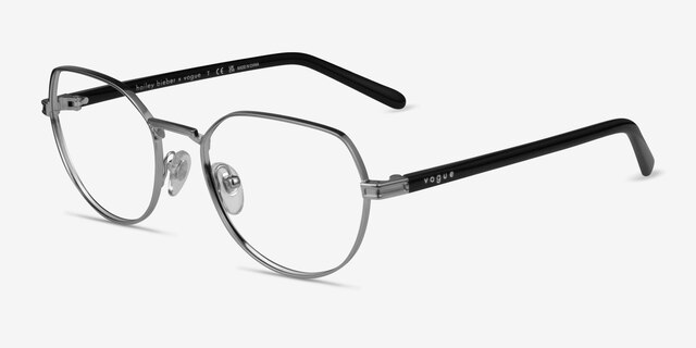 Vogue Eyewear VO4243 Silver MetalEyeglass Frames from EyeBuyDirect, Angle View