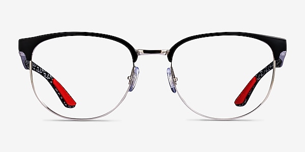 Ray-Ban RB8422 Black Silver Metal Eyeglass Frames