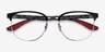 Ray-Ban RB8422 Black Silver MetalEyeglass Frames from EyeBuyDirect, Closed View