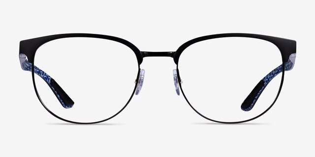 Ray-Ban RB8422 Matte Black MetalEyeglass Frames from EyeBuyDirect, Front View