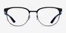 Ray-Ban RB8422 Matte Black MetalEyeglass Frames from EyeBuyDirect, Front View