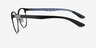 Ray-Ban RB8422 Matte Black MetalEyeglass Frames from EyeBuyDirect, Side View