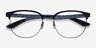 Ray-Ban RB8422 Matte Black MetalEyeglass Frames from EyeBuyDirect, Closed View
