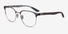 Ray-Ban RB8422 Gray Silver MetalEyeglass Frames from EyeBuyDirect, Angle View