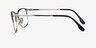 Ray-Ban RB6494 Black Silver MetalEyeglass Frames from EyeBuyDirect, Side View