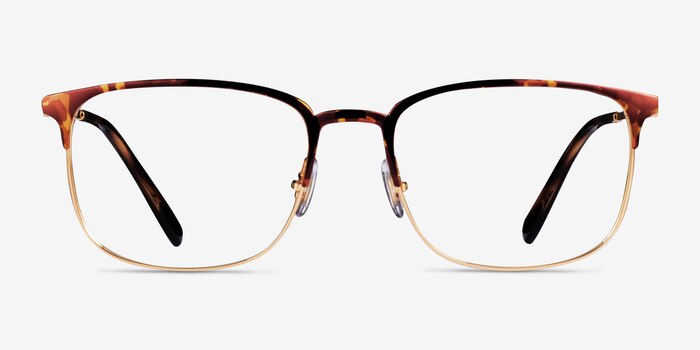 Ray-Ban RB6494 Tortoise Gold Metal Eyeglass Frames from EyeBuyDirect