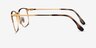 Ray-Ban RB6494 Tortoise Gold MetalEyeglass Frames from EyeBuyDirect, Side View
