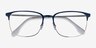 Ray-Ban RB6494 Blue Silver MetalEyeglass Frames from EyeBuyDirect, Closed View