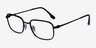 Ray-Ban RB6495 Black MetalEyeglass Frames from EyeBuyDirect, Angle View