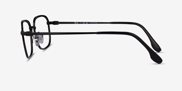 Ray-Ban RB6495 Black MetalEyeglass Frames from EyeBuyDirect, Side View