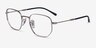 Ray-Ban RB6496 Silver MetalEyeglass Frames from EyeBuyDirect, Angle View