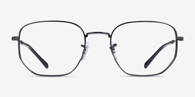 Ray-Ban RB6496 Black MetalEyeglass Frames from EyeBuyDirect, Front View