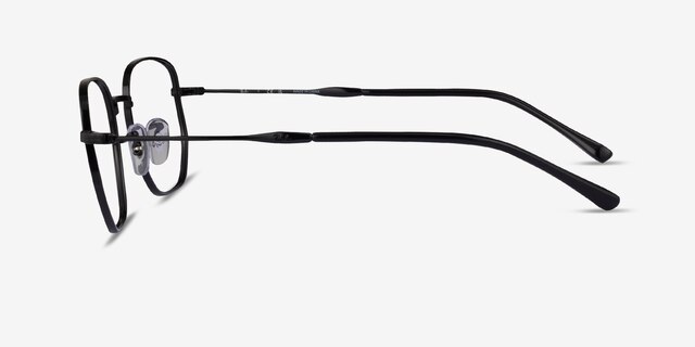Ray-Ban RB6496 Black MetalEyeglass Frames from EyeBuyDirect, Side View