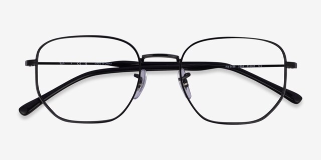 Ray-Ban RB6496 Black MetalEyeglass Frames from EyeBuyDirect, Closed View